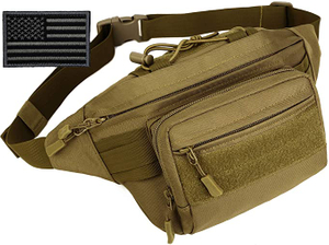 Tactical Fanny Pack MOLLE Army lędźwiowy pokrowiec na sprzęt (łatka w zestawie) # W1252