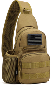 Tactical Sling Military MOLLE Crossbody Pack Plecak na ramię z uchwytem na butelkę z wodą # B026